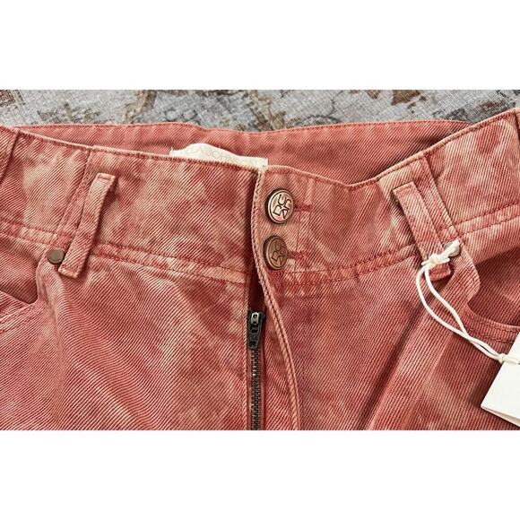 Ulla Johnson The Thea Jean Aura Wash Barrel Leg Jean High Rise 29 NWT Tie dye - Picture 6 of 12